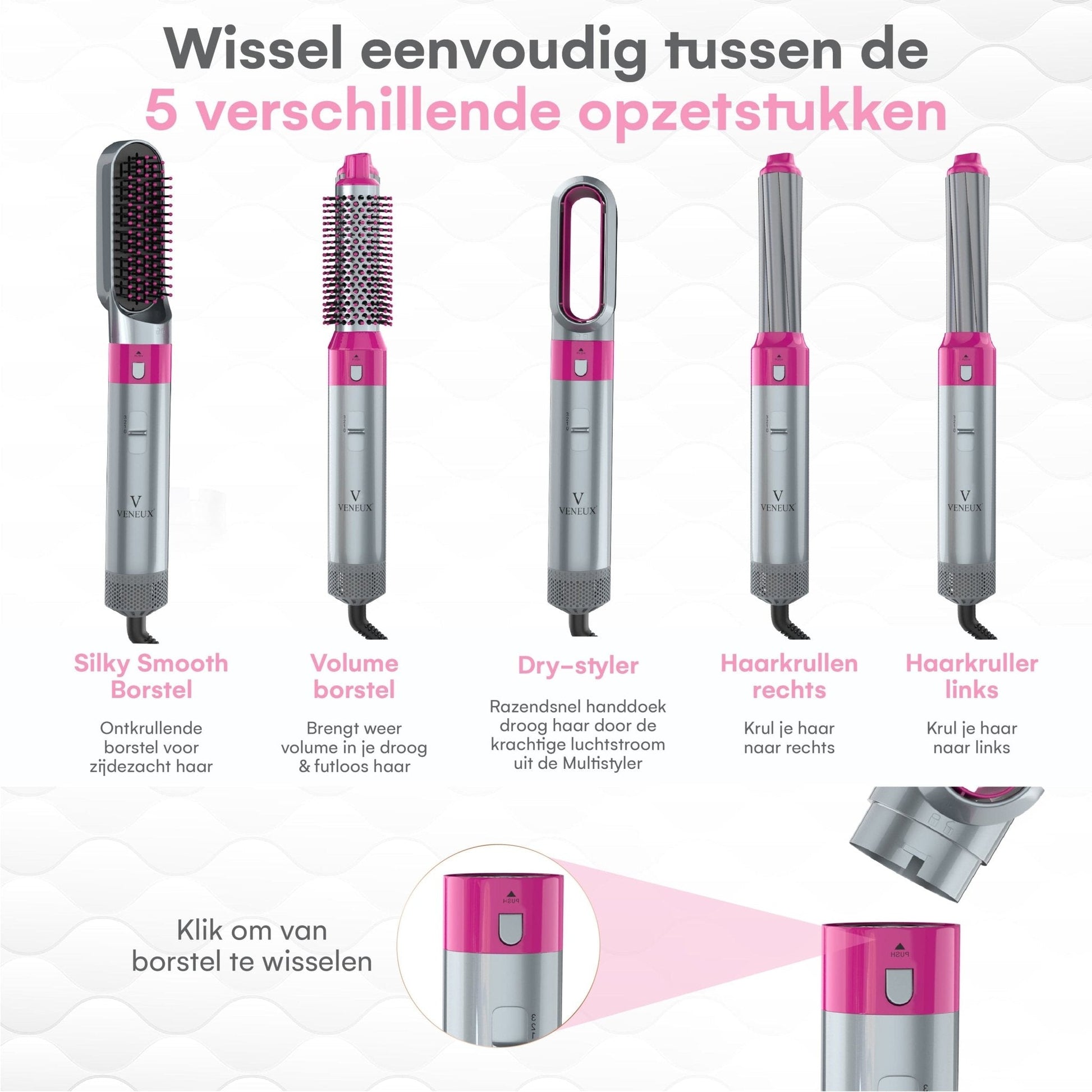VENEUX® 5-in-1 Airstyler - Krultang - VENEUX